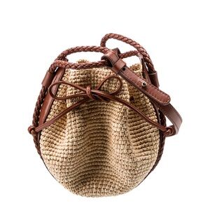 Sezane Raffia Bag
